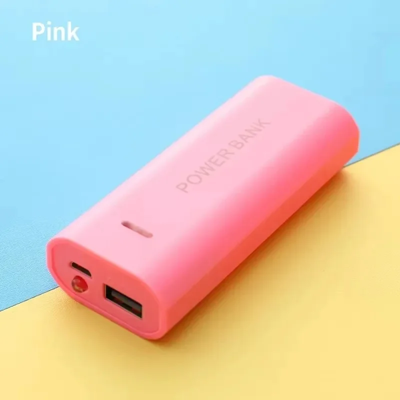 1/2/3pcs Power Bank Case 1-cell 18650 Battery Box for Smart Phone Charge 5V 1A For 18650 Battery With Indicator Light