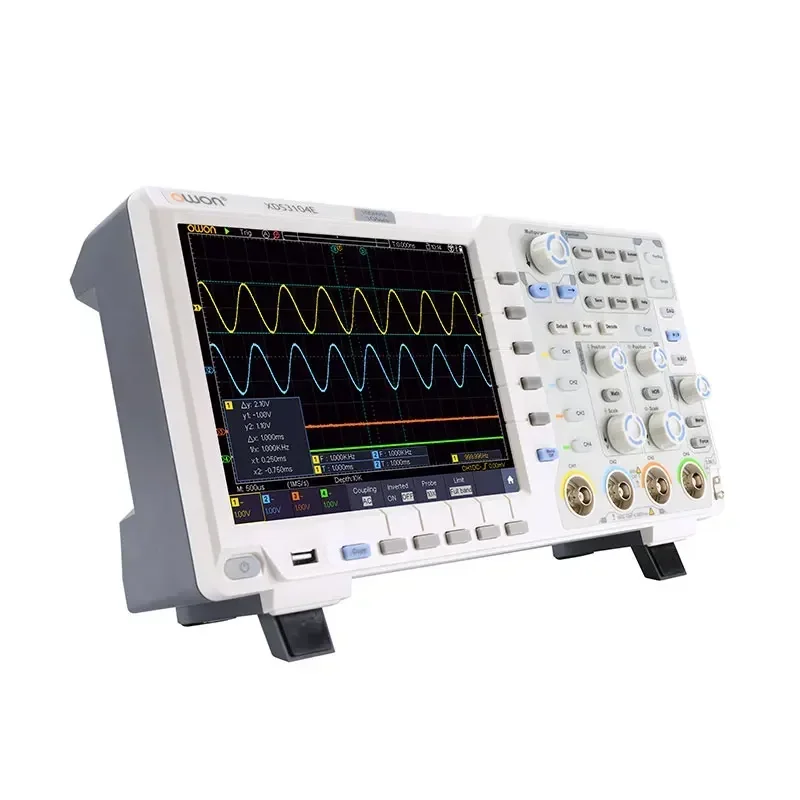 

OWON XDS3064E/XDS3104E Digital Oscill 4 Channels 60Mhz 100Mhz 200Mhz Bandwidth USB 40M Record Length Tester Meter