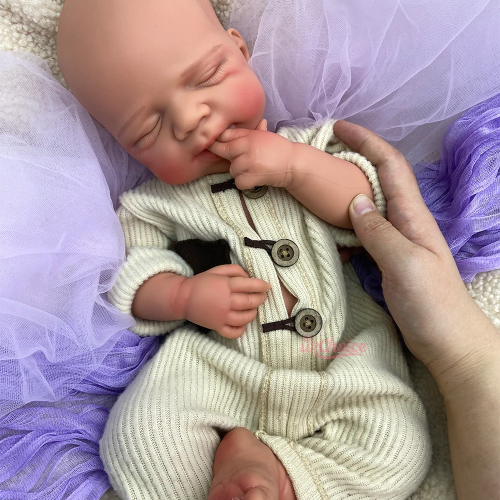 Hot Sale 20" Waterproof Silicone Reborn Baby Girl/Boy Pascale Handmade DIY Painted Open Mouth Doll Collection Christmas Gift