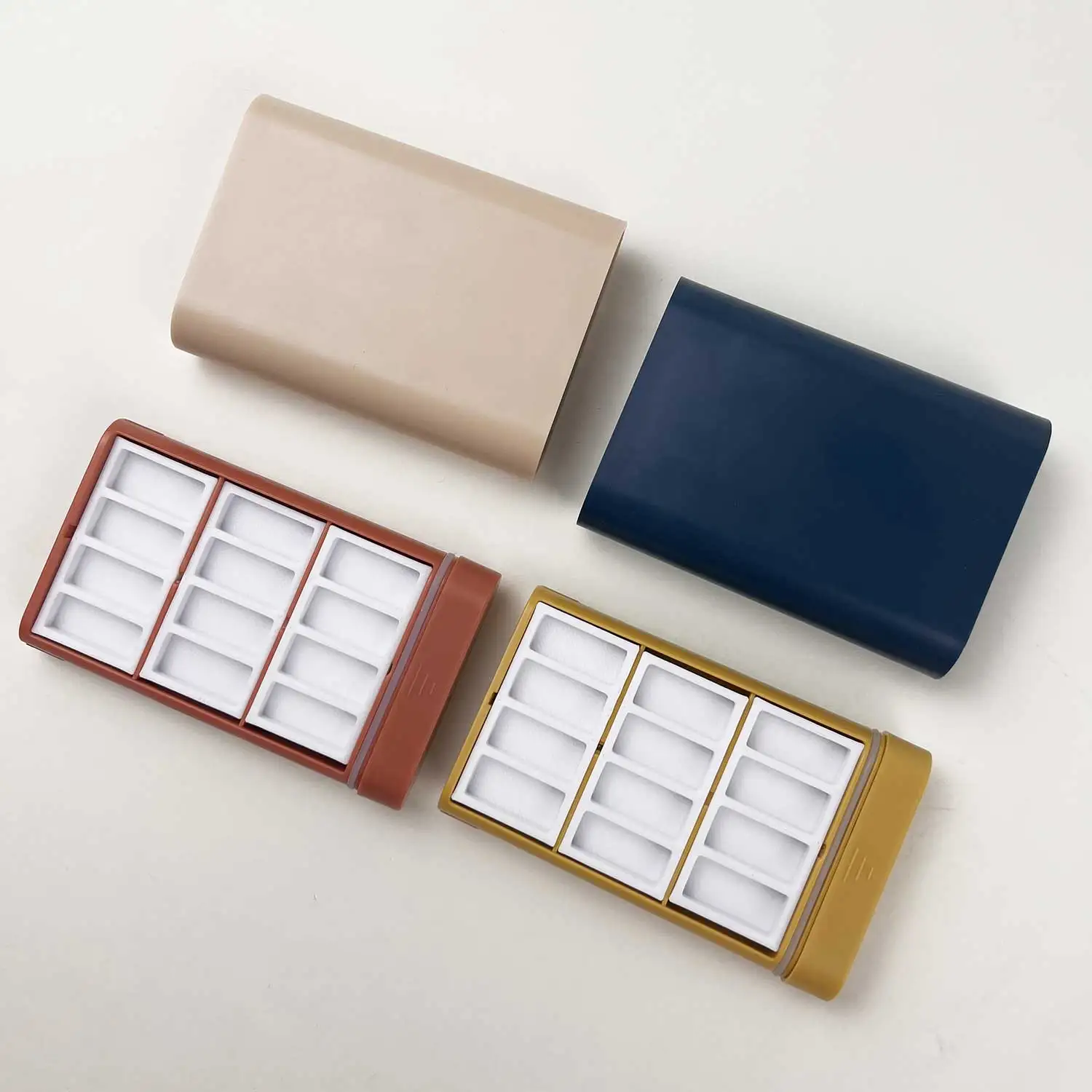 

High-Quality Purple Watercolor Paint Palette Box - Foldable