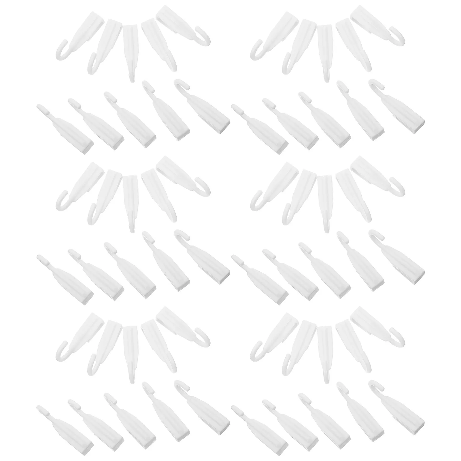 100Pcs J Hanging Hooks Clip on Rotatable Shelf Hooks Wire Rack Storage Organizer Heavy Duty Multi Purpose Kitchen Garage