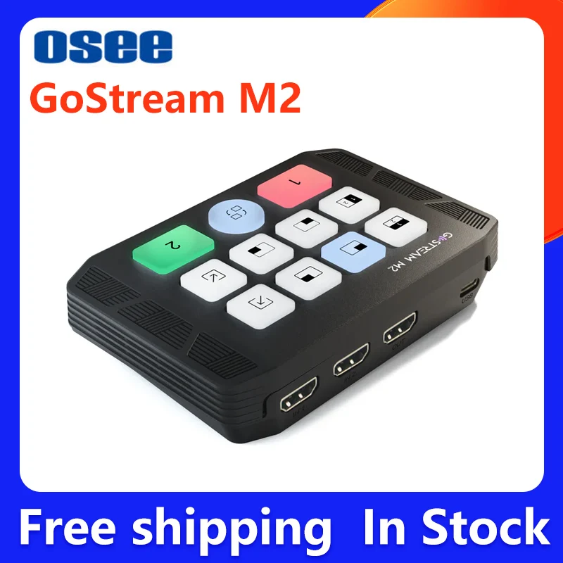 Osee GoStream M2 Dual 4K USB 3.0 HDMI Capture Card, 2.1 HDMI Splitter/Switch Record