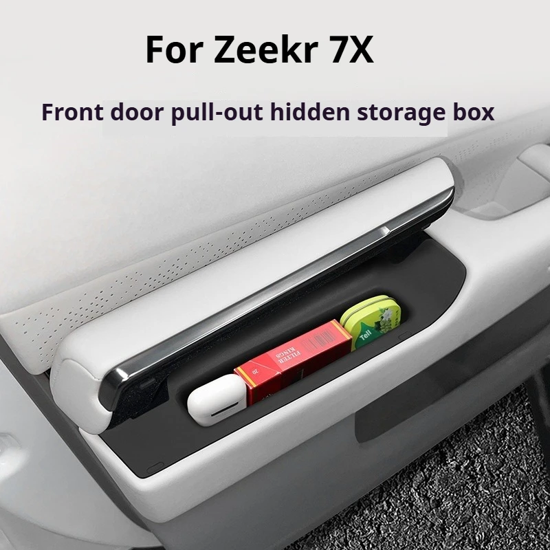 

For Zeekr 7X Car Ront Door Hidden Silicone Storage Box 7x Special Car Door Storage Modification Accessories