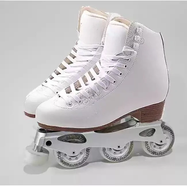 1pcs High Export Grade Dry Land Skate Shoes, Inline Figure Dance Roller Skates Simulating Ice Skate Style