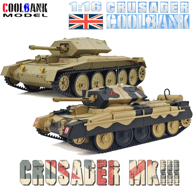 

1/16 British Crusader Tank Model Kit - Wwii Military Assembly Model Movable 360°Turret & Track Collector'S Display Gift Adult