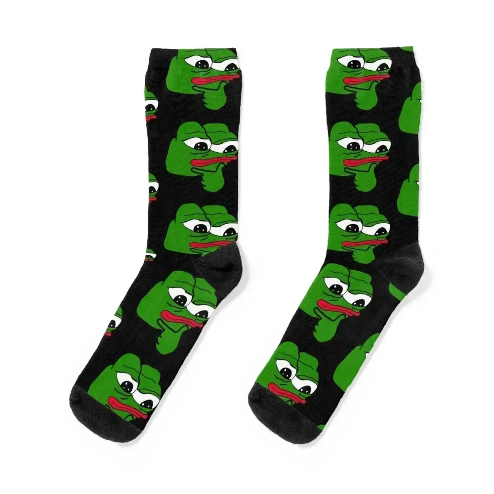 

Rare Pepe Thinking Socks Toe sports warm winter Climbing Socks For Girls Men's