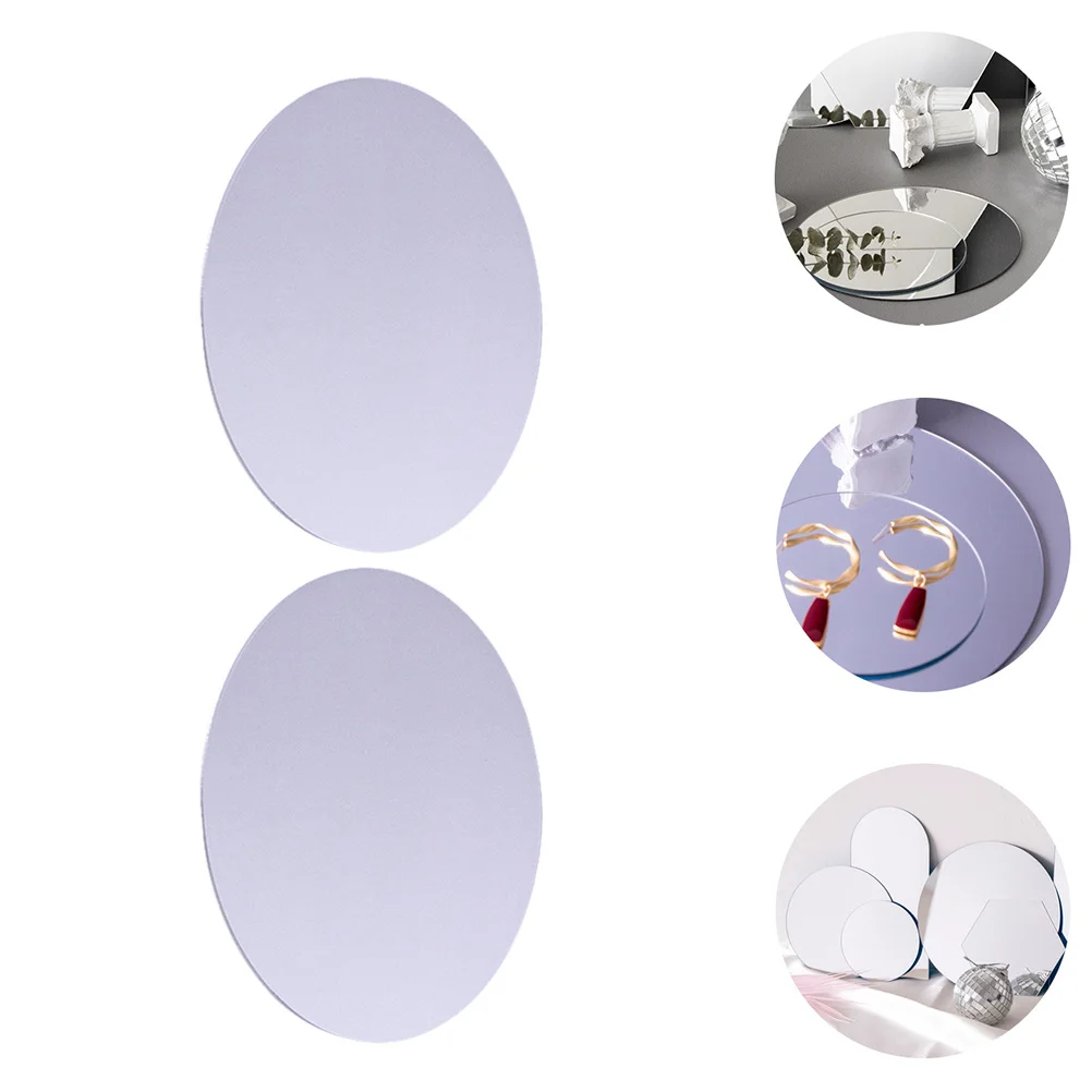 2Pcs Reflective Mirrors Background Tool Easy Carry Place Great Photo Prop Photography Accessories Photography Background Props