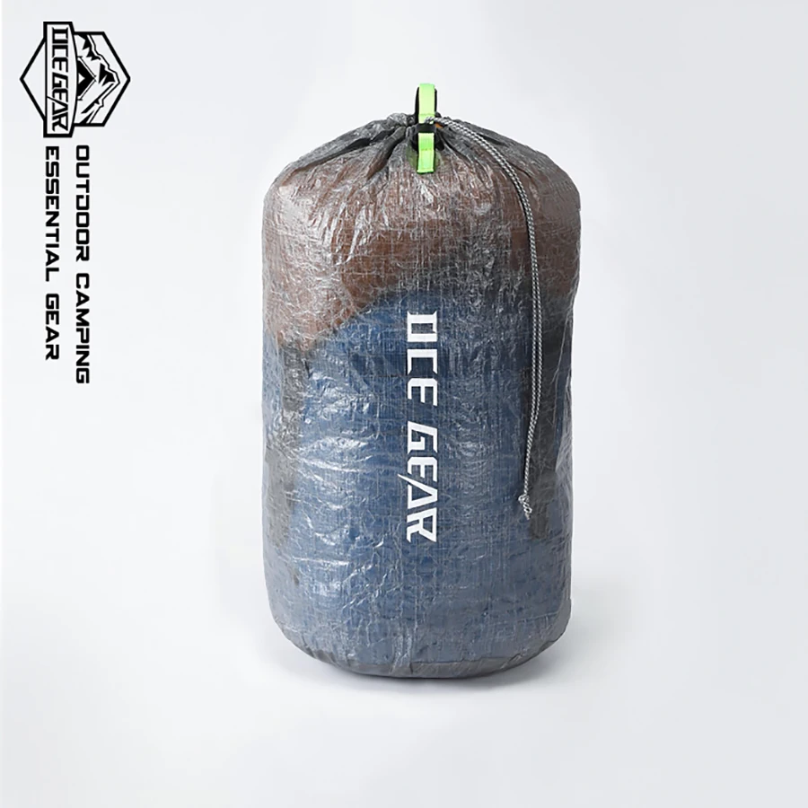 حقيبة تخزين برباط مقاومة للماء خفيفة الوزن من Dyneema، حقيبة ضغط قوية مقاومة للتمزق للتخييم في الهواء الطلق والمشي لمسافات طويلة والسفر