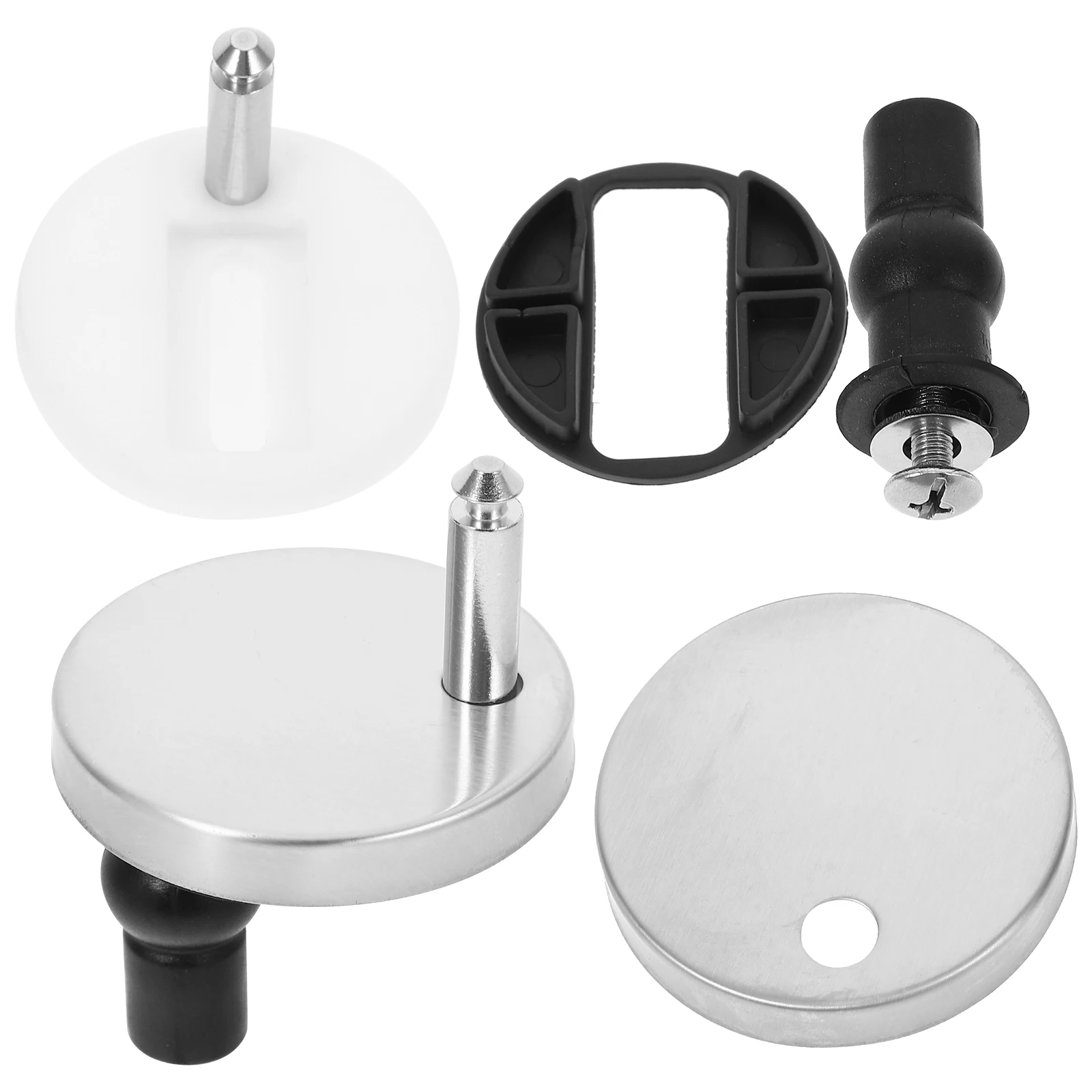 

2pcs Toilet Seat Hinges Replacement Rubber Stainless Steel Screws Bolts Fixings For Universal Toilet Lid Cover Accessories