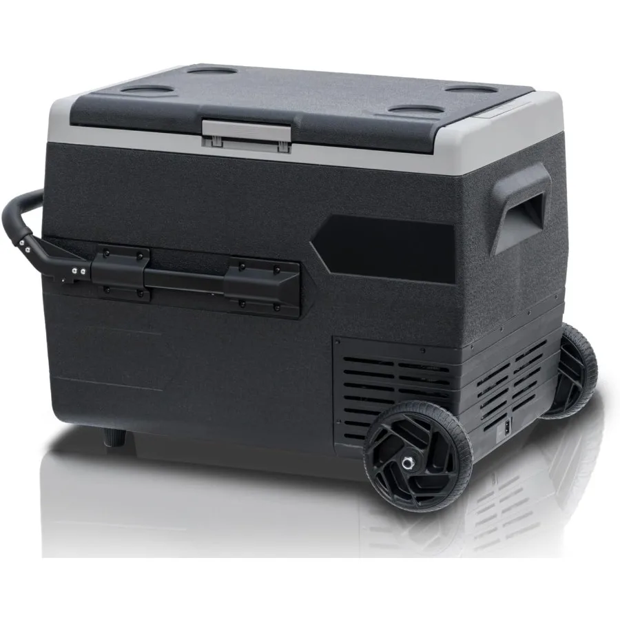 

12V Portable Car Refrigerator 65L Electric Fridge Cooler Freezer for Outdoor Camping Travel Solar Plug-In Black Mini Beverage C