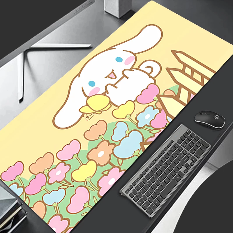 

Подходит для домашнего использования, коврик для мыши C-cinnamoroll, коврик для клавиатуры, милый геймерский коврик для мыши на столе, скоростной настольный коврик 900x400, коврик для мыши