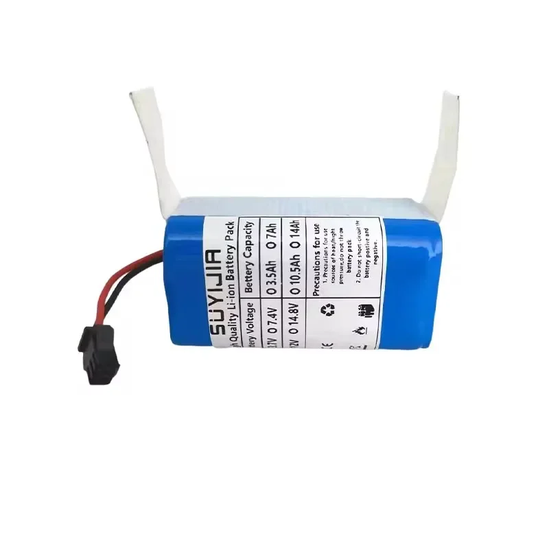 14.8 V 3500mAh 4S1P 18650 Lithium Battery Pack 18650 14.8V Suitable for Robot Vacuum Cleaner Rechargeable Battery Built-in BMS