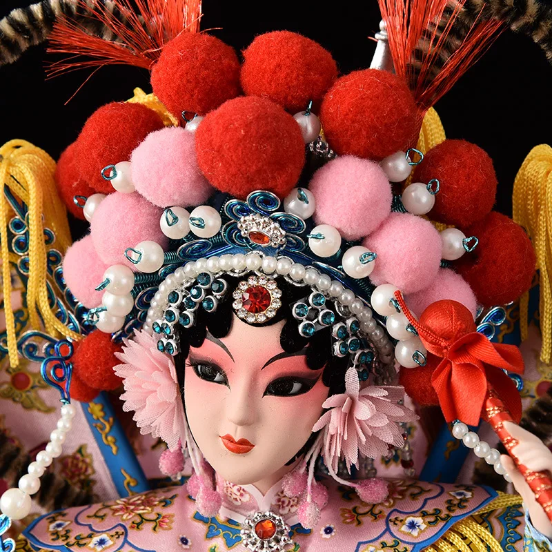 Zijden Beeldjes Met Chinese Kenmerken Traditionele Chinese Operakarakter Ornamenten Beijing Opera Poppen