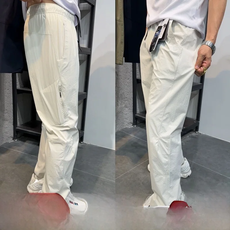 

Водонепроницаемые, дышащие, легкие мужские летние повседневные брюки 3D-кроя, мягкие, прямого кроя, модные, городские, стильные