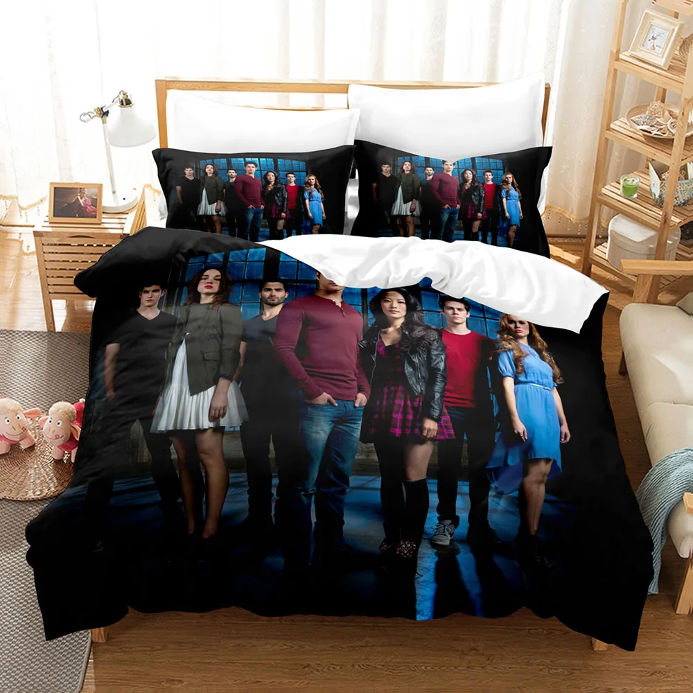 Teen Wolf Bedding Set Single Duvet Cover Double Size Bed Linen Queen King For Adults Room Decor Populoar American Tv Show