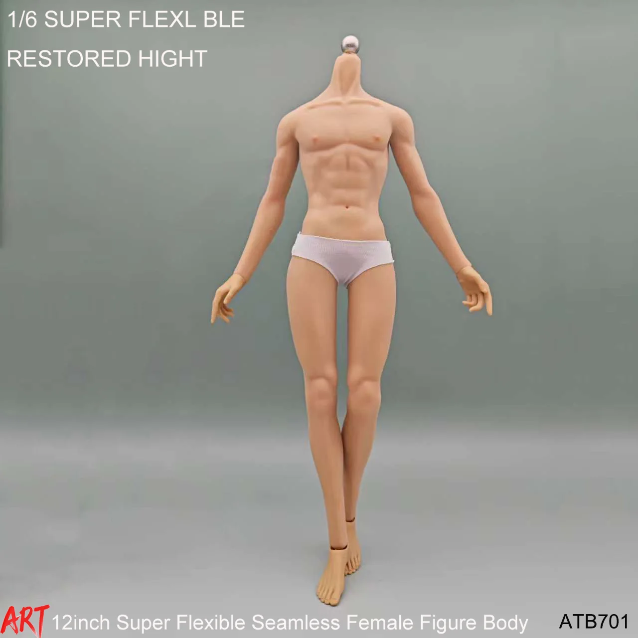 12-Zoll-Actionfiguren-Körpermodell für männliche Soldaten – superflexible, nahtlose blasse Sonnenbräune für individuelle militärische Sammlung mit JJ-Modell