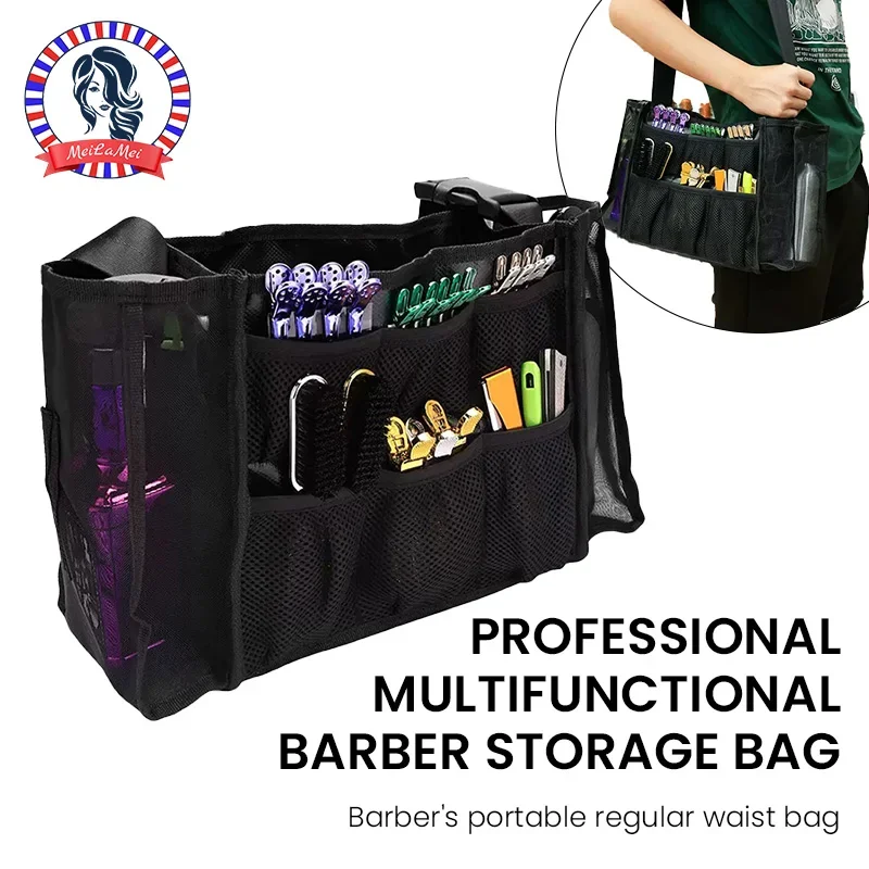 

Профессиональная портативная парикмахерская сумка с прозрачной сеткой, прозрачная сумка-органайзер для инструментов для стрижки волос, сумка для парикмахерских товаров с плечом