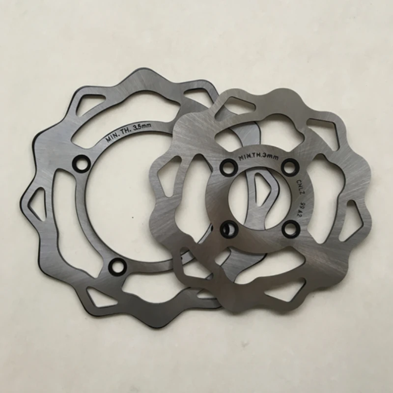 Motorcycle Front Rear Brake Disc Rotor Disk For JiNan QingQi Tibetan Mastiff QM200GY Suzuki GXT200 DR200 GXT DR 200
