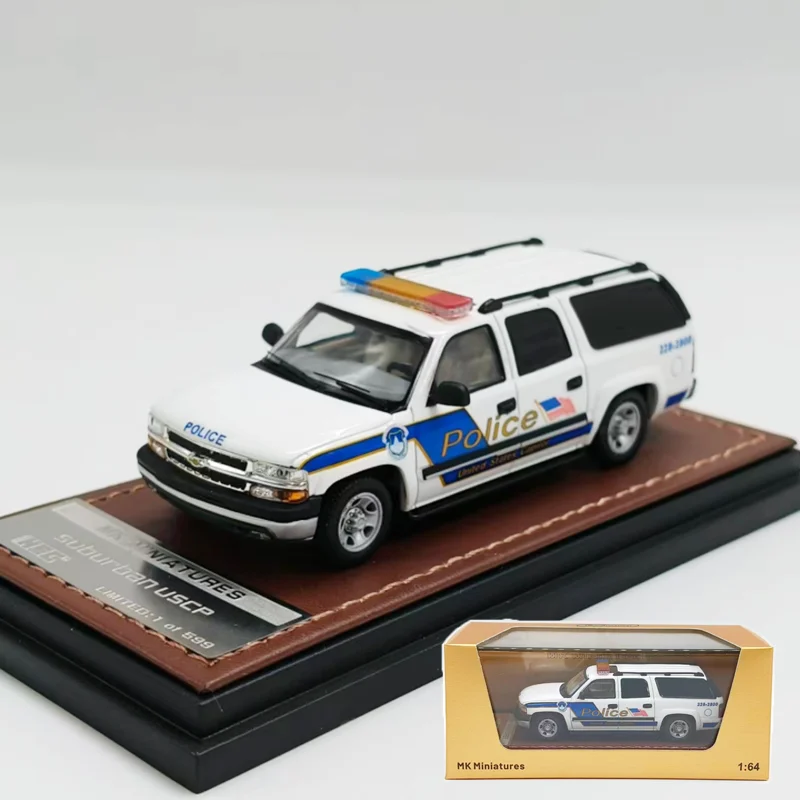 

MK литой под давлением масштаб 1:64 пригородный полицейский сплав имитация модели автомобиля для взрослых коллекция хобби орнамент праздничный подарок игрушка статический дисплей