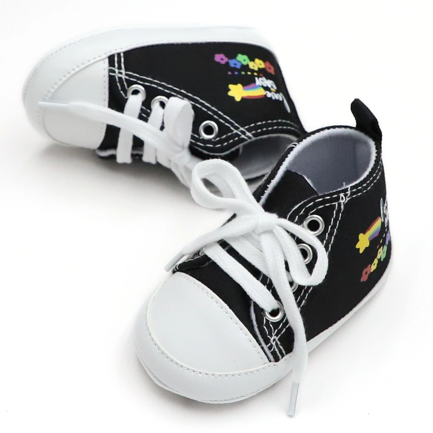 

Детская обувь для малышей, детские парусиновые туфли на шнуровке Star Rainbow, легкие и нескользящие, подходят для повседневного ношения и отпуска, круглый год