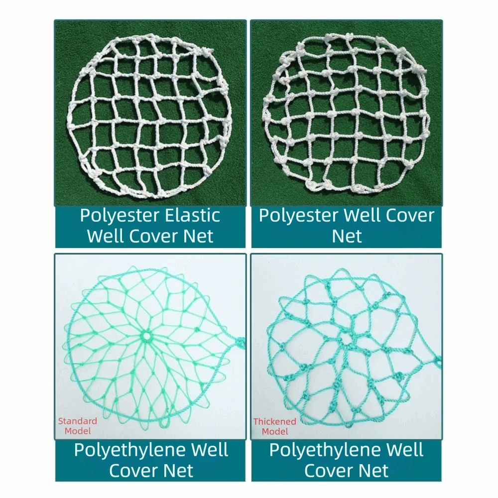 Circular Shape Anti Fall Mesh High Load Bearing Anti Falling Design Protective Net Corrosion Resistant Check Net