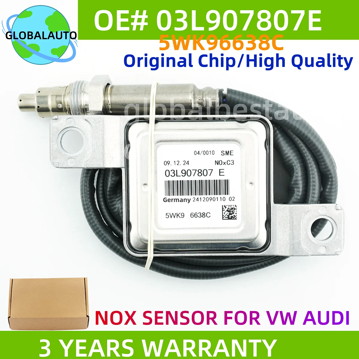 

03L907807E 5WK96638C 5WK9 6638C Original New Nitrogen Oxide Nox Sensor for VW A4 B8 3.0L V6 TDI 2011 12V 2.0T