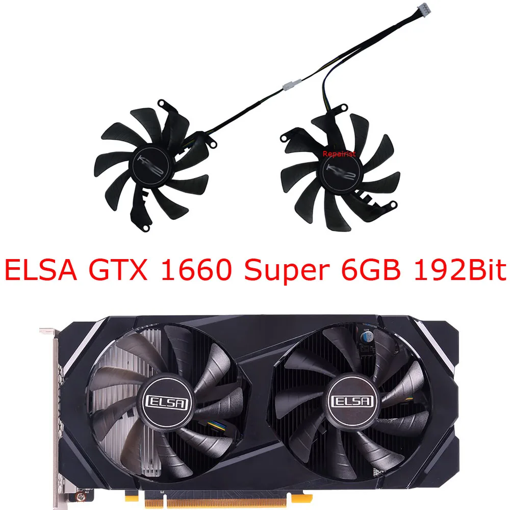 

2Pcs/Set,T129215SU,FY09015M12LPA,VGA Cooler Fans,For ELSA GTX 1660 Super 6GB 192Bit,Video Cards Fan,For SJS GTX1660S Super 6G