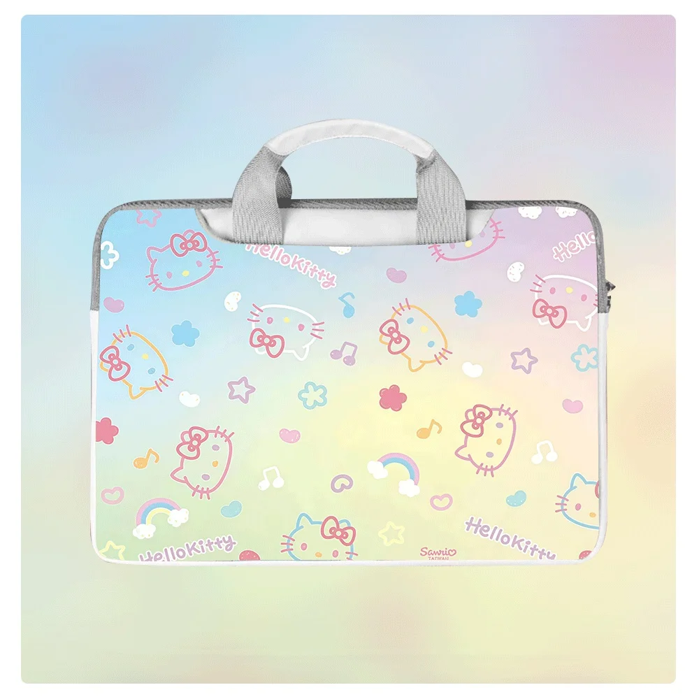 

New Hello Kitty Laptop Bag 12 13 14 15 16 Inch Shockproof Laptop Sleeve Waterproof Storage Bag for Tablet Macbook Pro Air Gift