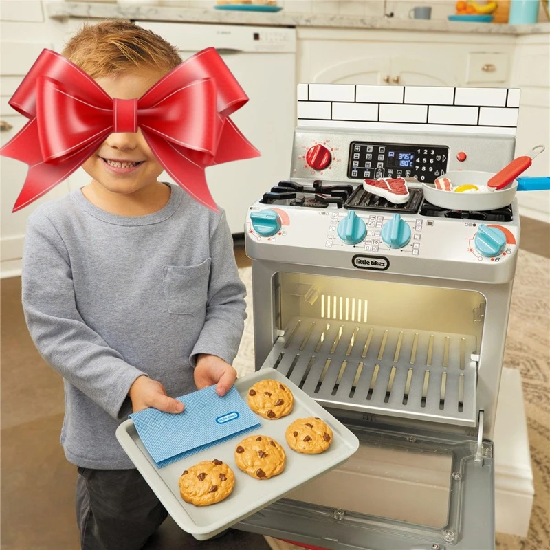 American Multifunctional Fun Oven Children's Simulation Kitchen Toys Play House Appliances Sound Effects