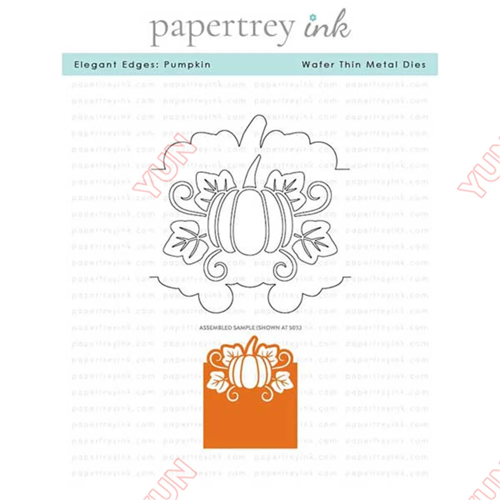 

Hallowmas New Metal Cutting Dies Elegant Edges: Pumpkin Dies DIY Scrapbooking Greeting Card Diary Flower Frame Background Die