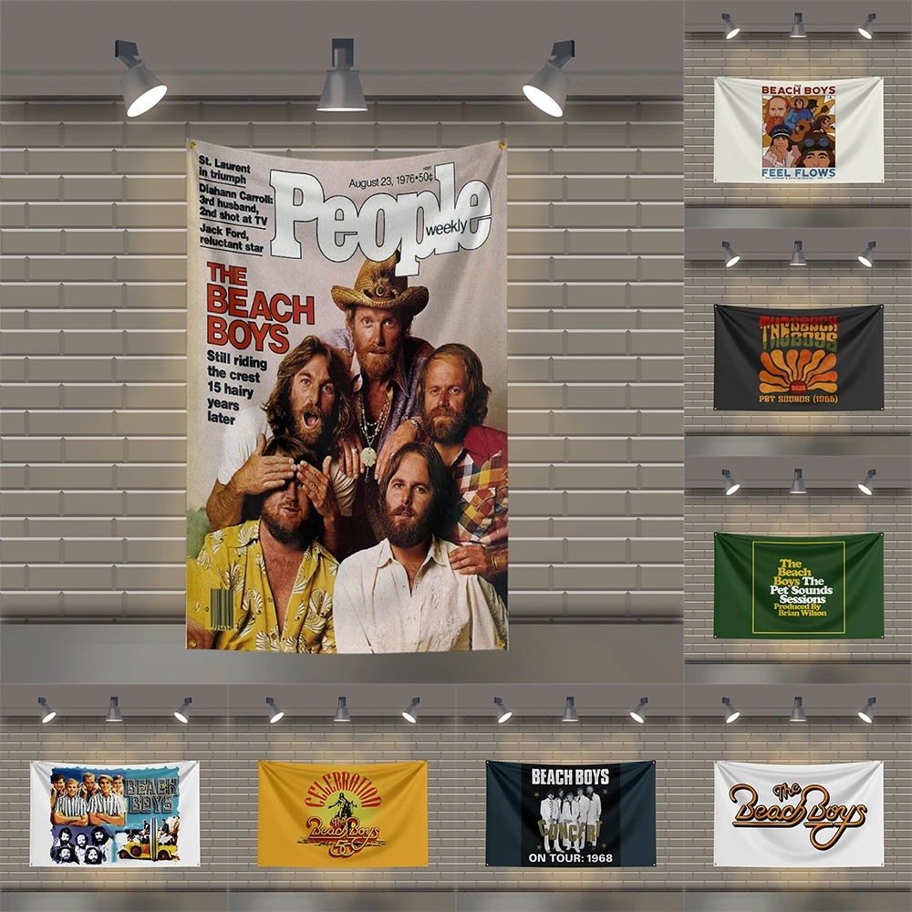 

3x5 Ft T-The-Beach-Boyss Heavy Metal Band Flag Rock Music Wall Banner for Bedroom Studio Bar Concert Outdoor Decor