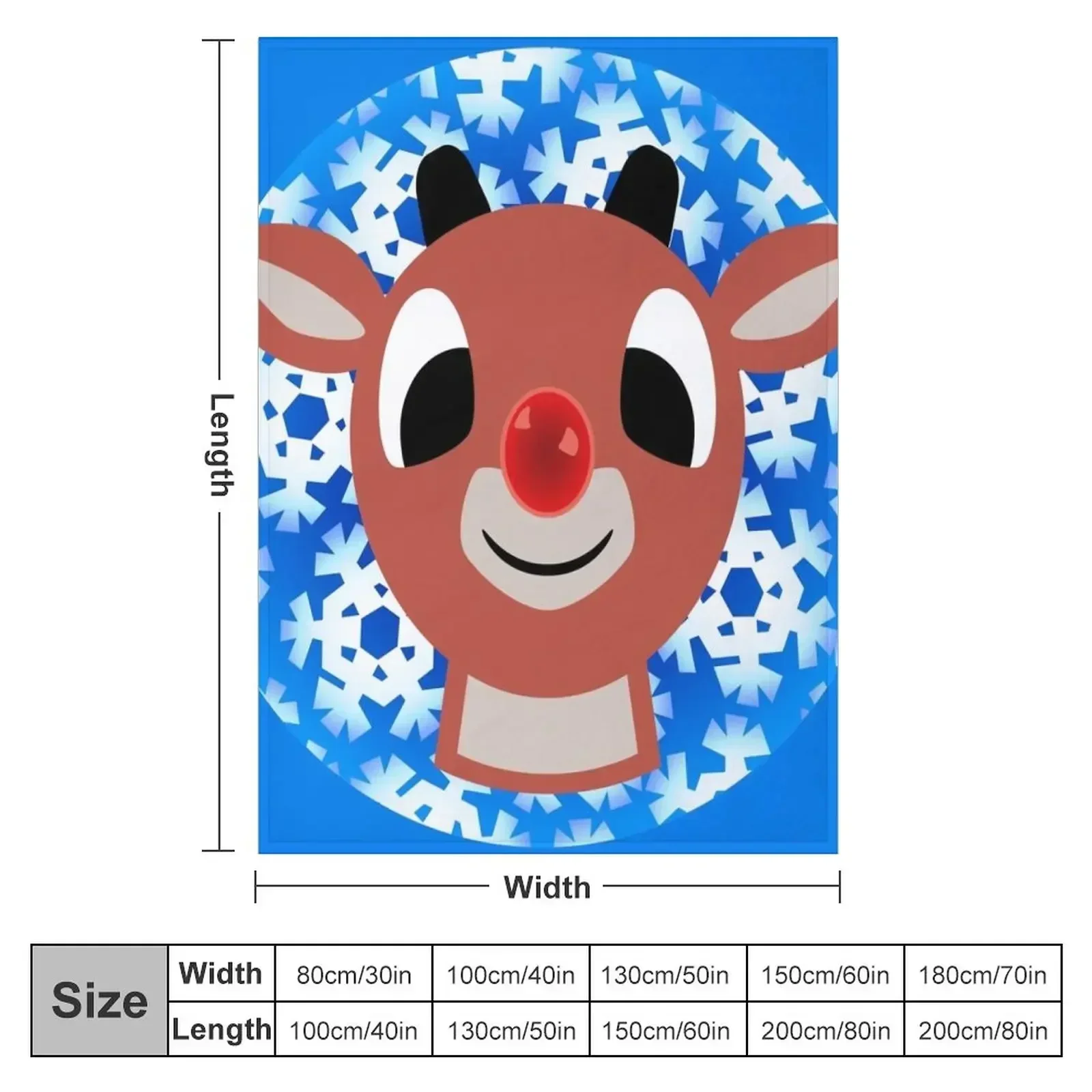 Hello Rudolph Throw Blanket couch cozy soft plush fuzzy picnic outdoor blanket
