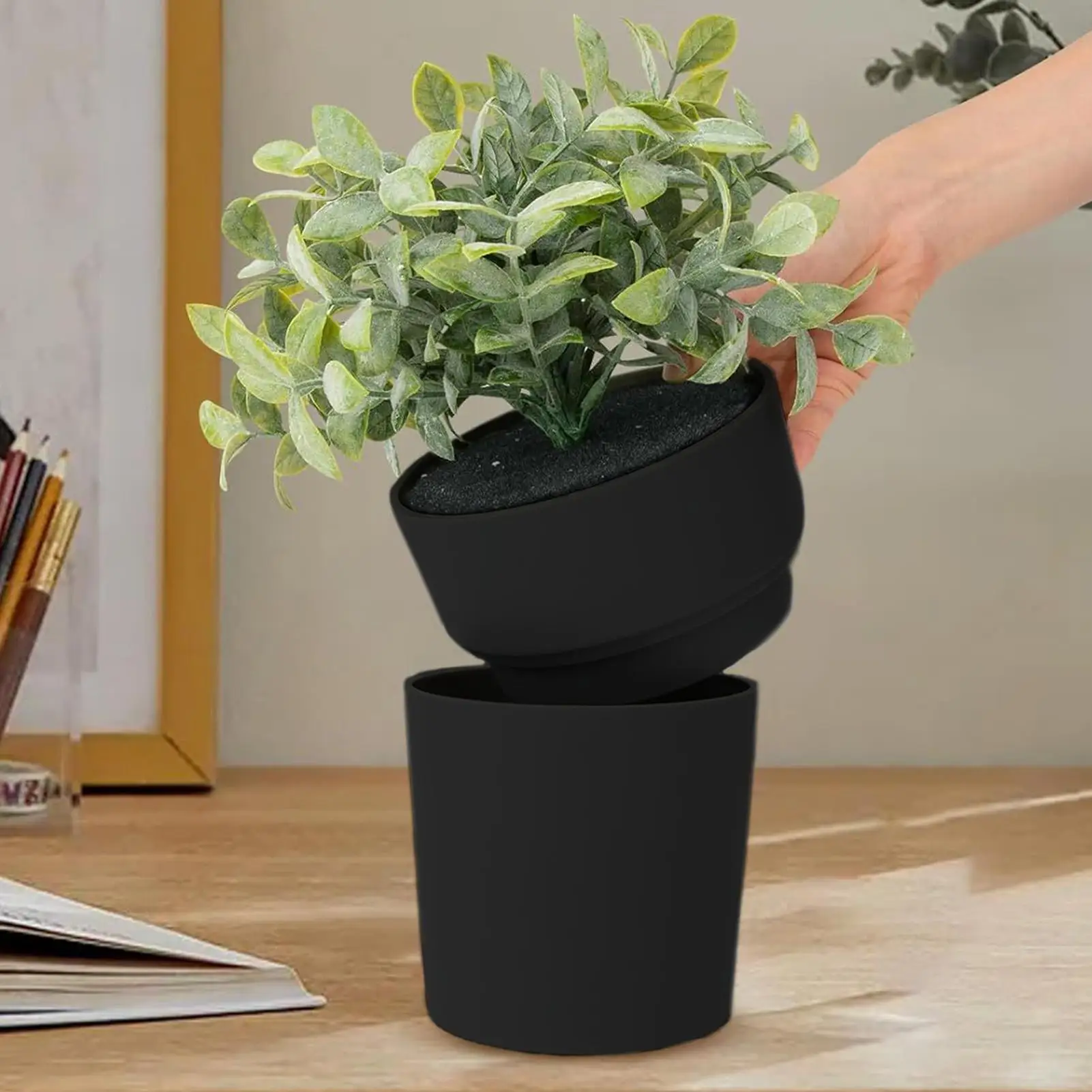 Hiddened Safe Plastic Flower Pot Money Storage Box Surprise Separable Security Container Stash Safe Box Stash Jars Piggy Bank