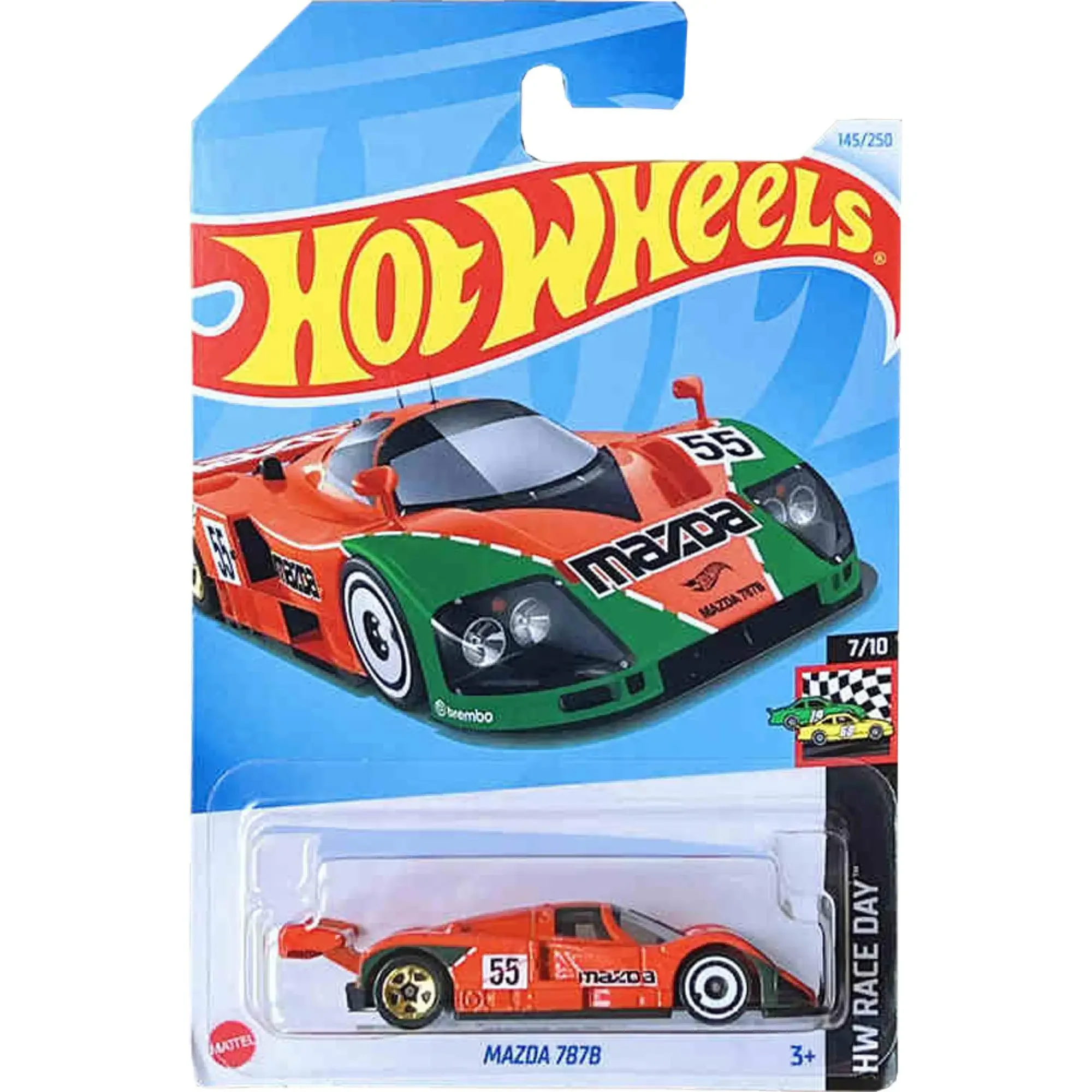 2024 Mazda Hot Wheels Cars Mazda 7B7B Mx-5 Rx-7, литая под давлением модель автомобиля, коллекционные игрушки, подарок для мальчиков, Рождественский