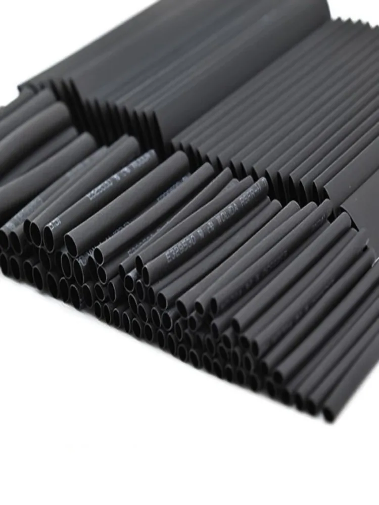 127Pcs Heat Shrink Tubing Sleeve Assembly Kit Electrical Connection Cable Wrap Tubing Mobile Phone Charging Cable Protection Tub