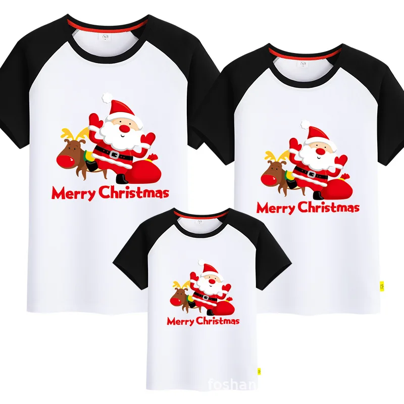 

3d Printed Christmas T-shirts for Boys and Girls, Short Sleeved T-shirts for Parents and Kids, Christmas T-shirts, Direct Shippi