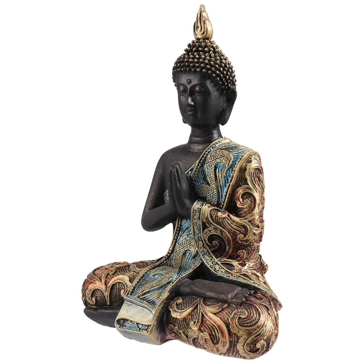 Statue de Bouddha en Résine Faite à la Main, Sculpture Thaïlandaise, Figurine de Bouddhisme Hindou Feng Shui, Décoration de Maison