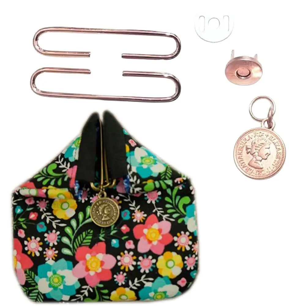 

10PCS 5CM Antique Bronze Silver Retro C Type Small Handle Metal Purse Frame Kiss Clasp for Handbag DIY Bag Accessories Wholesale