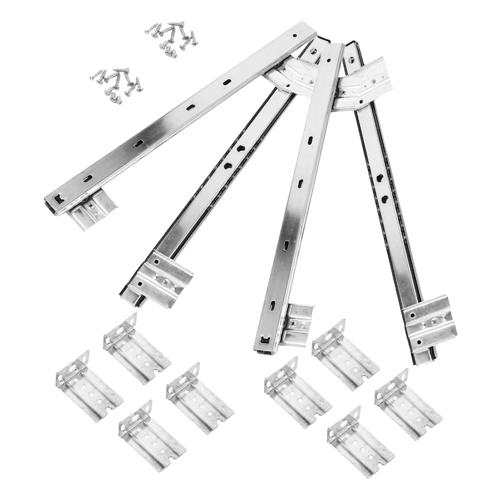 

Keyboard Rails Drawer Guide Kit Slide Assembly Center Slides Guides Cold Rolled