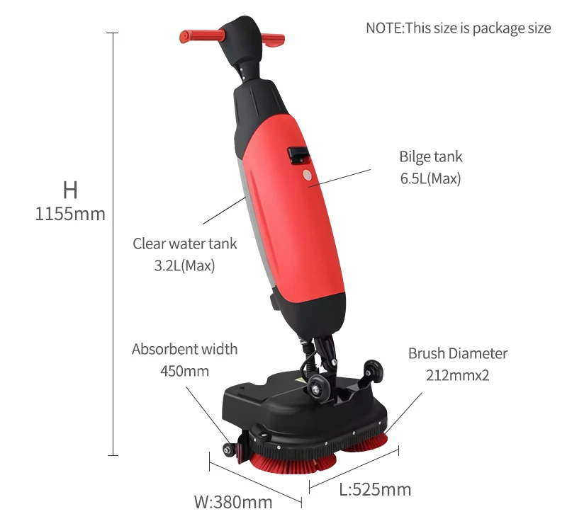 High Quality Supnuo SBN-mini Floor Sweeper Battery Lithium Battery