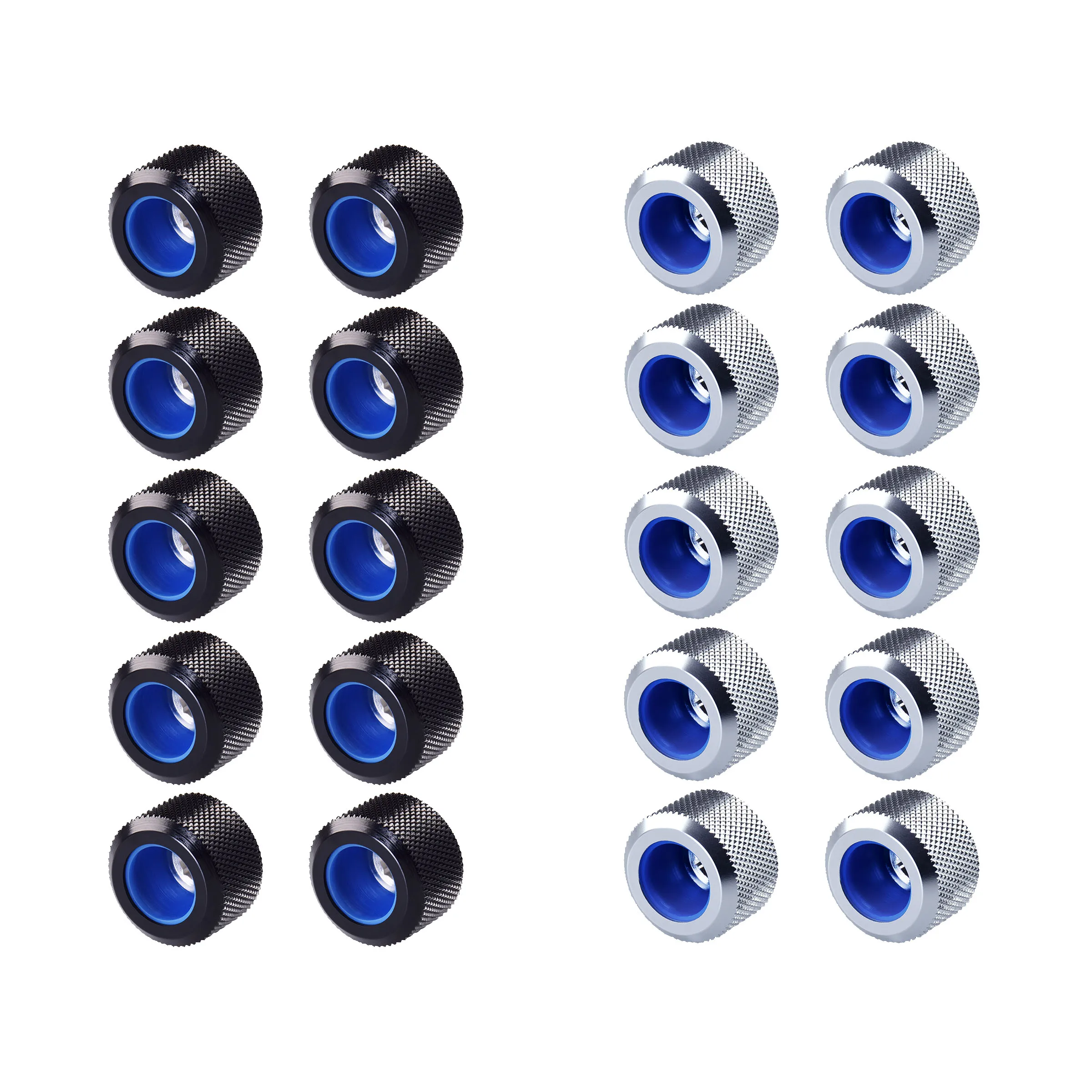 Bykski 10pcs AU-FTHTJ-L14 14mm Anti-Off Rigid Hard Tube Compress Connector Fitting