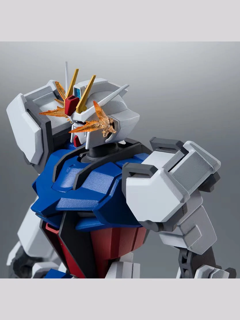 BANDAI In Stock Original THE ROBOT SPIRITS MS SEED Strike Gundam Anime Figures Action Model Toys