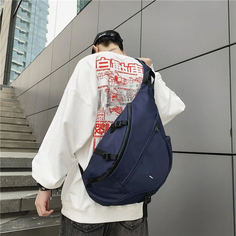 Harajuku Techwear Canvas Sling Aesthetic Man Gothic Crossbody Bags Fanny Pack For Women Handbag Bolsas Feminina Shoulder Frog