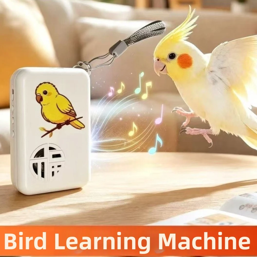 Recording Bird Talking Trainer Interactive Playback Speech Training Machine Auto Cycle Multi Segment Audio Bird Learning Machine