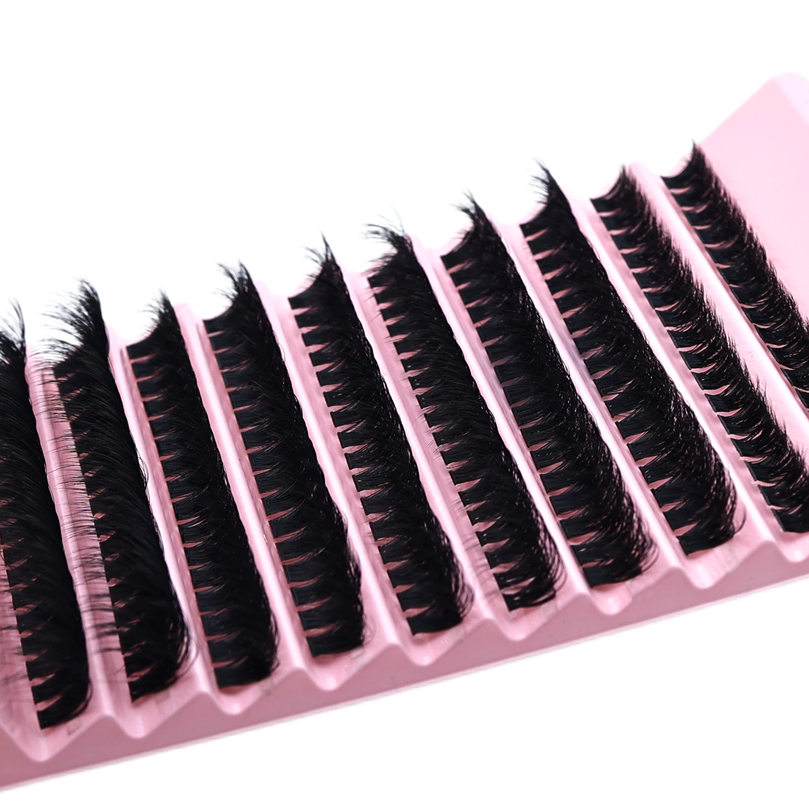 Individuelle Cluster-Wimpern DIY Wimpernverlängerungen Natürliche Wispy Fluffy Wimpernbüschel zur Selbstapplikation zu Hause – Detail 5