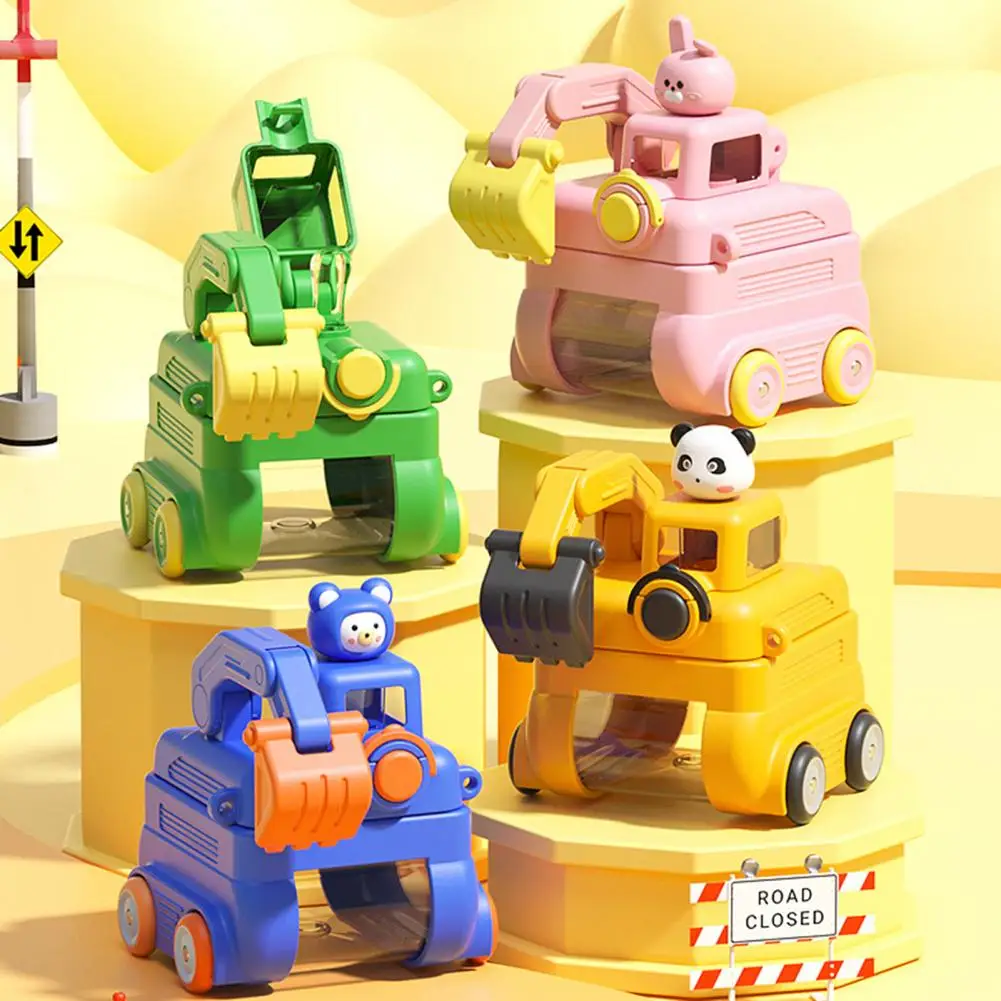 حاوية مياه للطعام، زجاجة مياه كرتونية مع حزام قابل للتعديل، كوب بقشة علوي مانع للتسرب لمتعة الأطفال في المدرسة #2