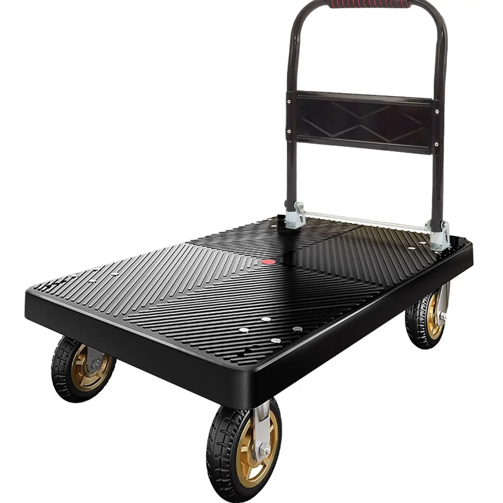 Flatbed Cart Handle Easy Installation Heavy Duty Repair Parts Platform Truck Handle for Hand Moving Cart Moving Cart Warehouse