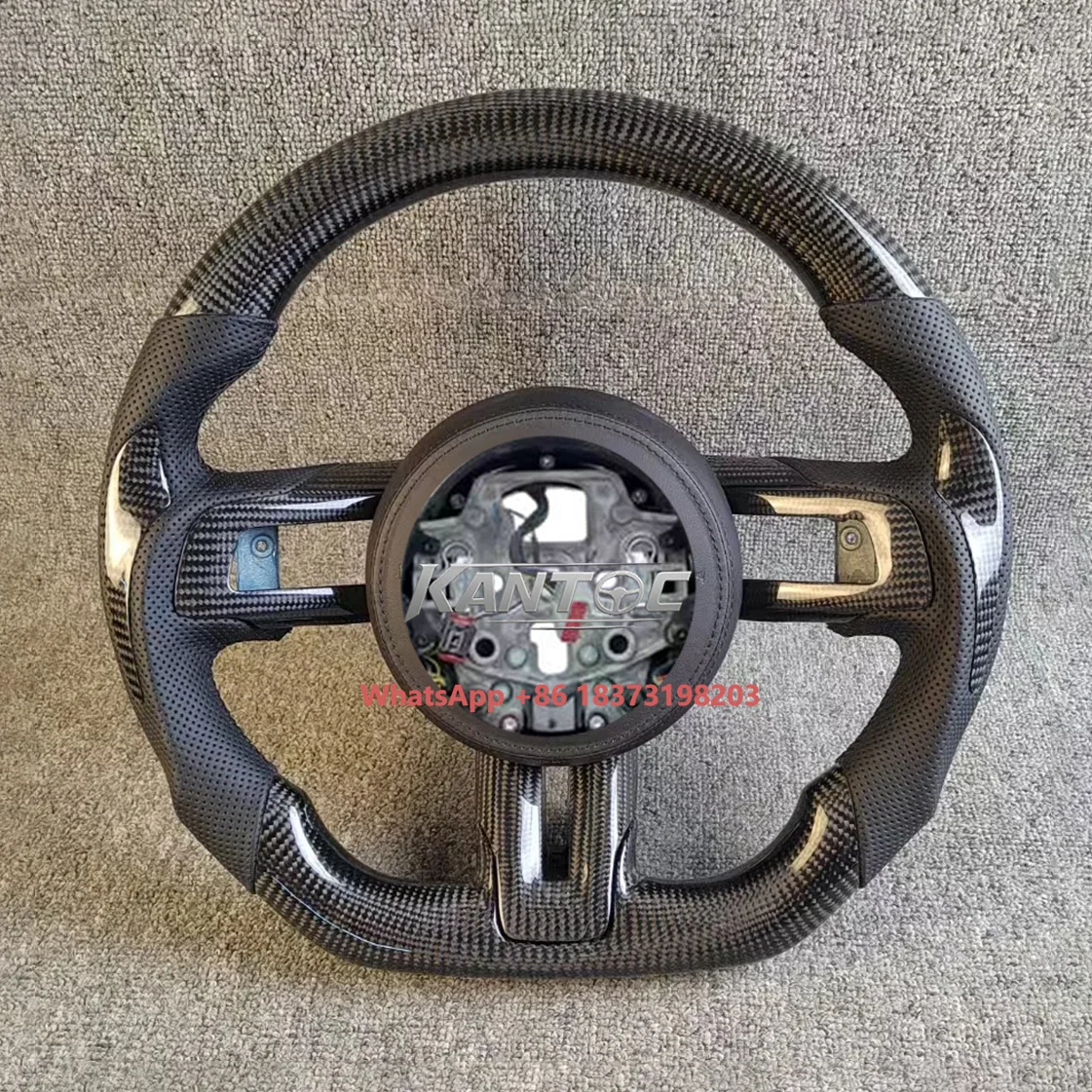 

Suitable for Mustang 2015 2016 2017 2018 2019 2020 2021 2023 2022 Carbon Fiber Custom Sports Style Steering Wheel