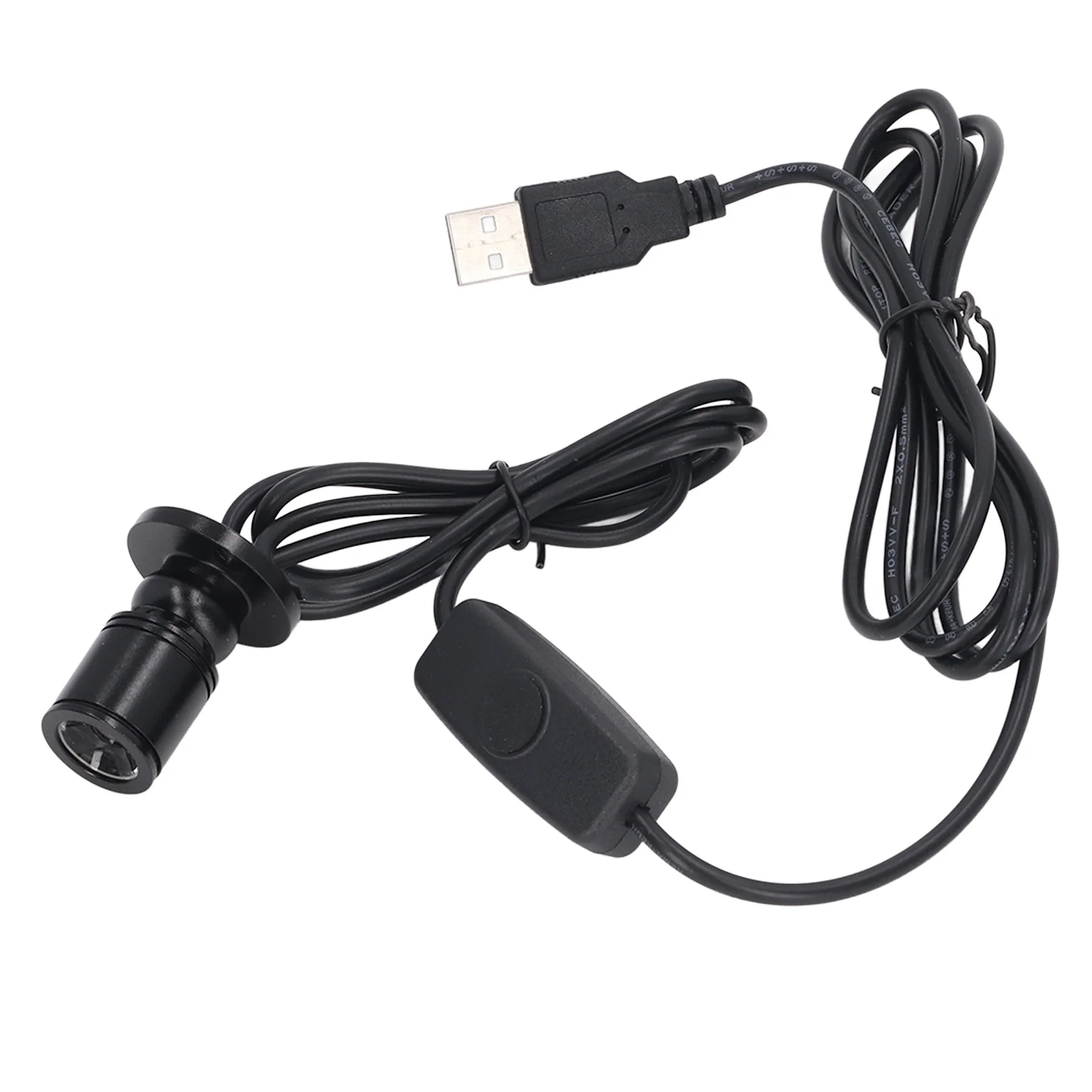 5V Mini LED Spotlight USB Compact Jewelry Cabinet Light 6.6ft Cable Adjustable Brightness Suitable For Display Cabinet Porch