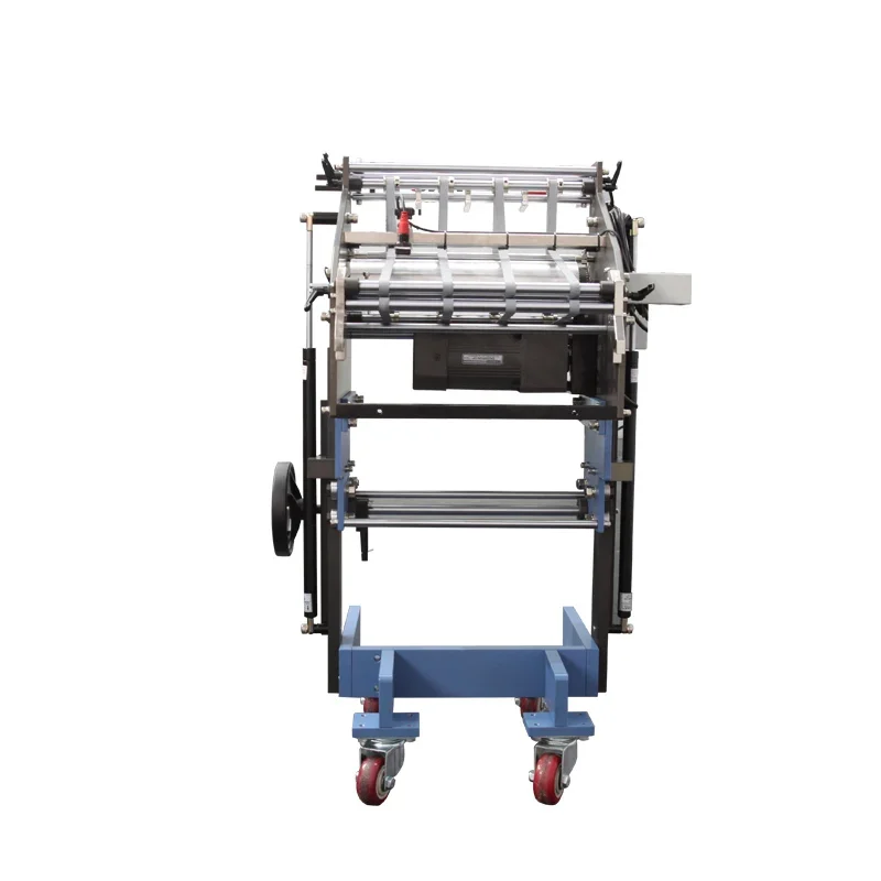 Ajustable Height Digital Counter Folding Machine Vertical Stacker folder for sale